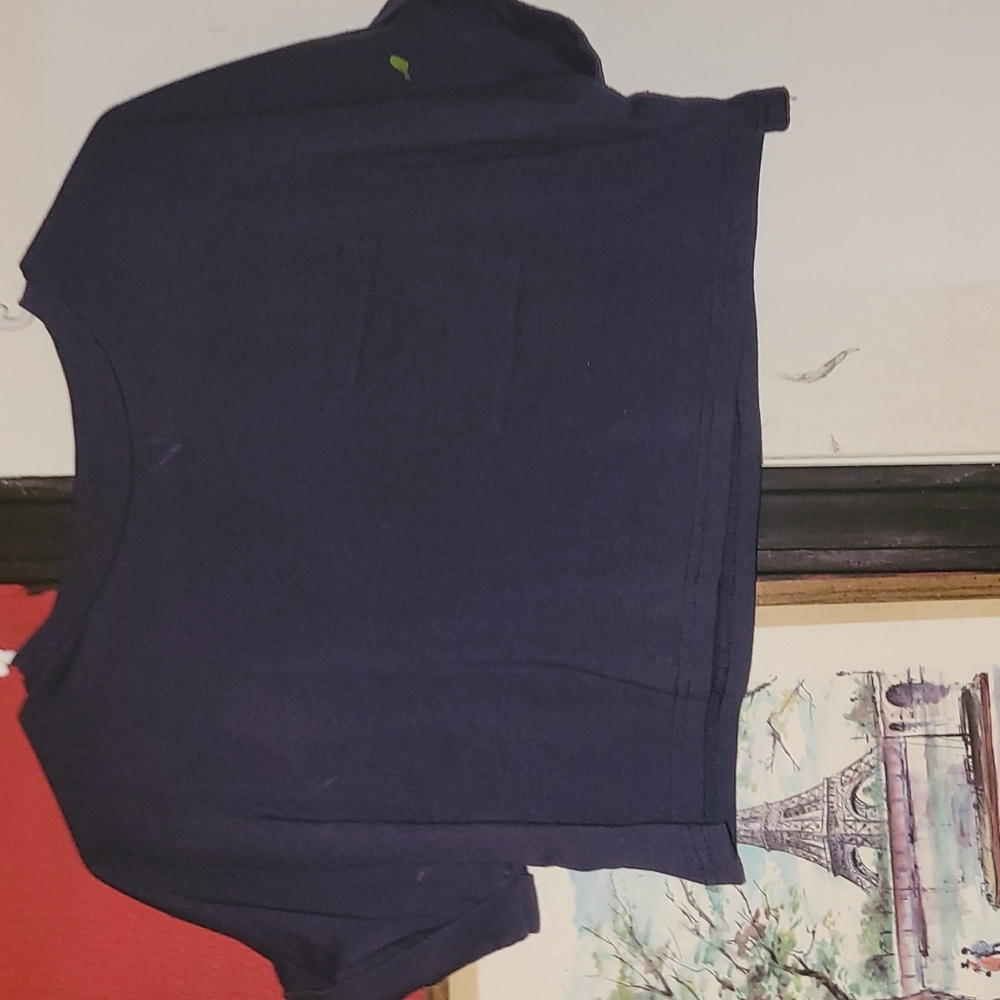Navy blue crop top
